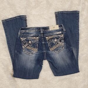 Miss Me Denim Embellished Jeans Signature Boot 29